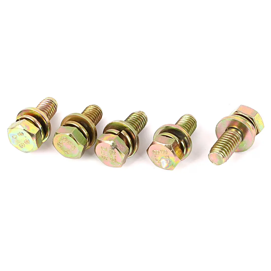Golden Yellow Plated Nuts & Bolts