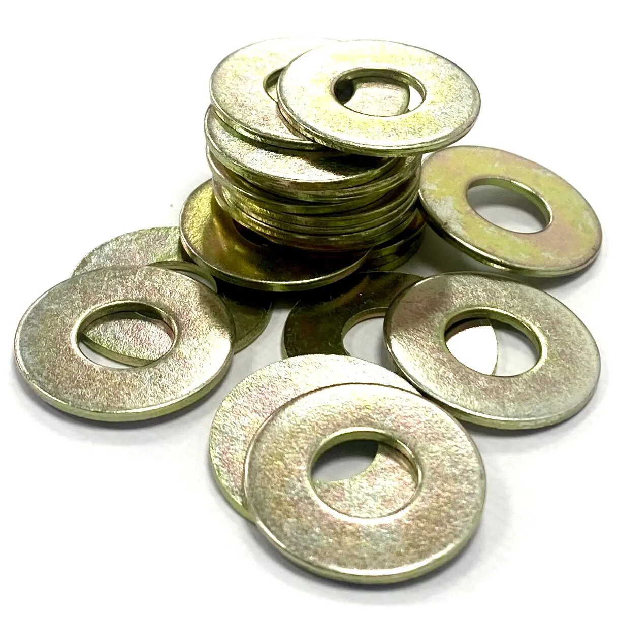 Golden Yellow Plated Round Washer