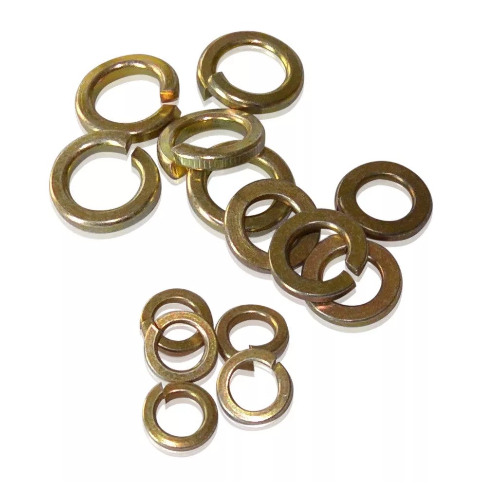 Golden Yellow Plated Spring Washer