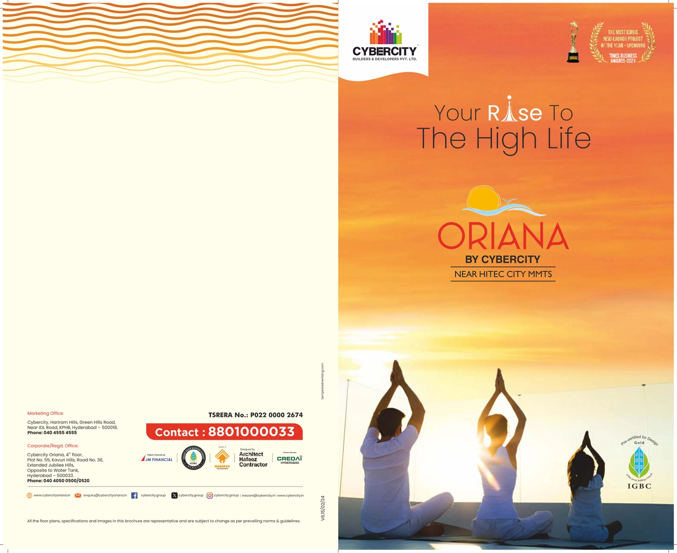 Cybercity Oriana — 2 BHK Apartment for Sale in Hi Tech City, Hyderabad