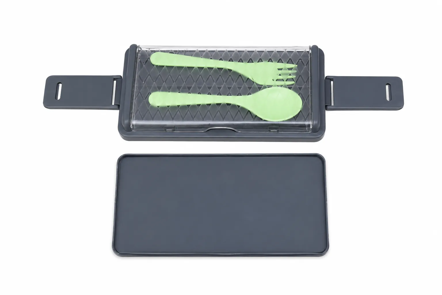 SFYKART Premium Double Decker Lunch Box with Spoon & Fork view 5