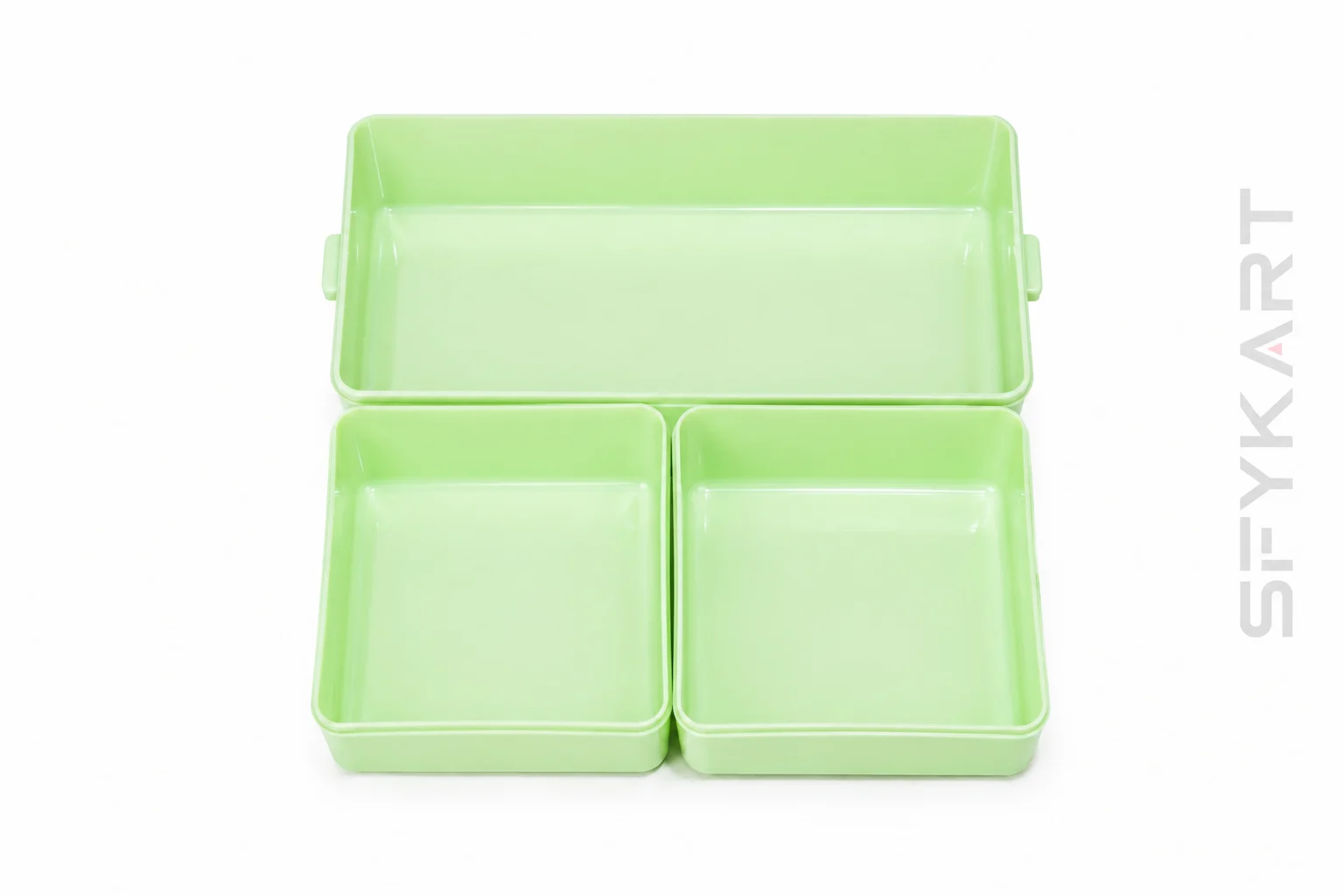 SFYKART Premium Double Decker Lunch Box with Spoon & Fork view 6
