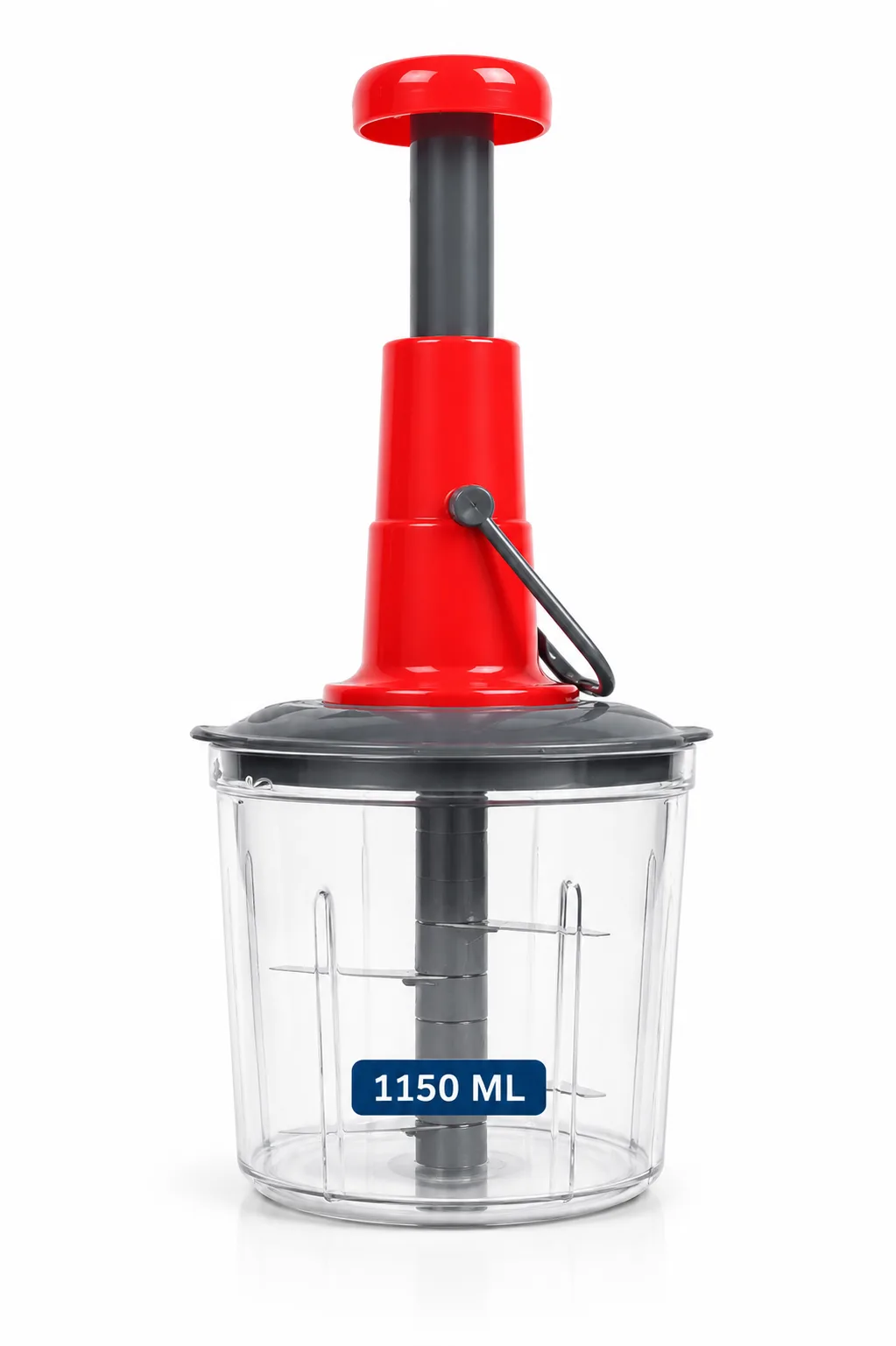 Hand Press Vegetable Chopper 1100ml, Manual Push Chopper with 6 Blades – SFYKART