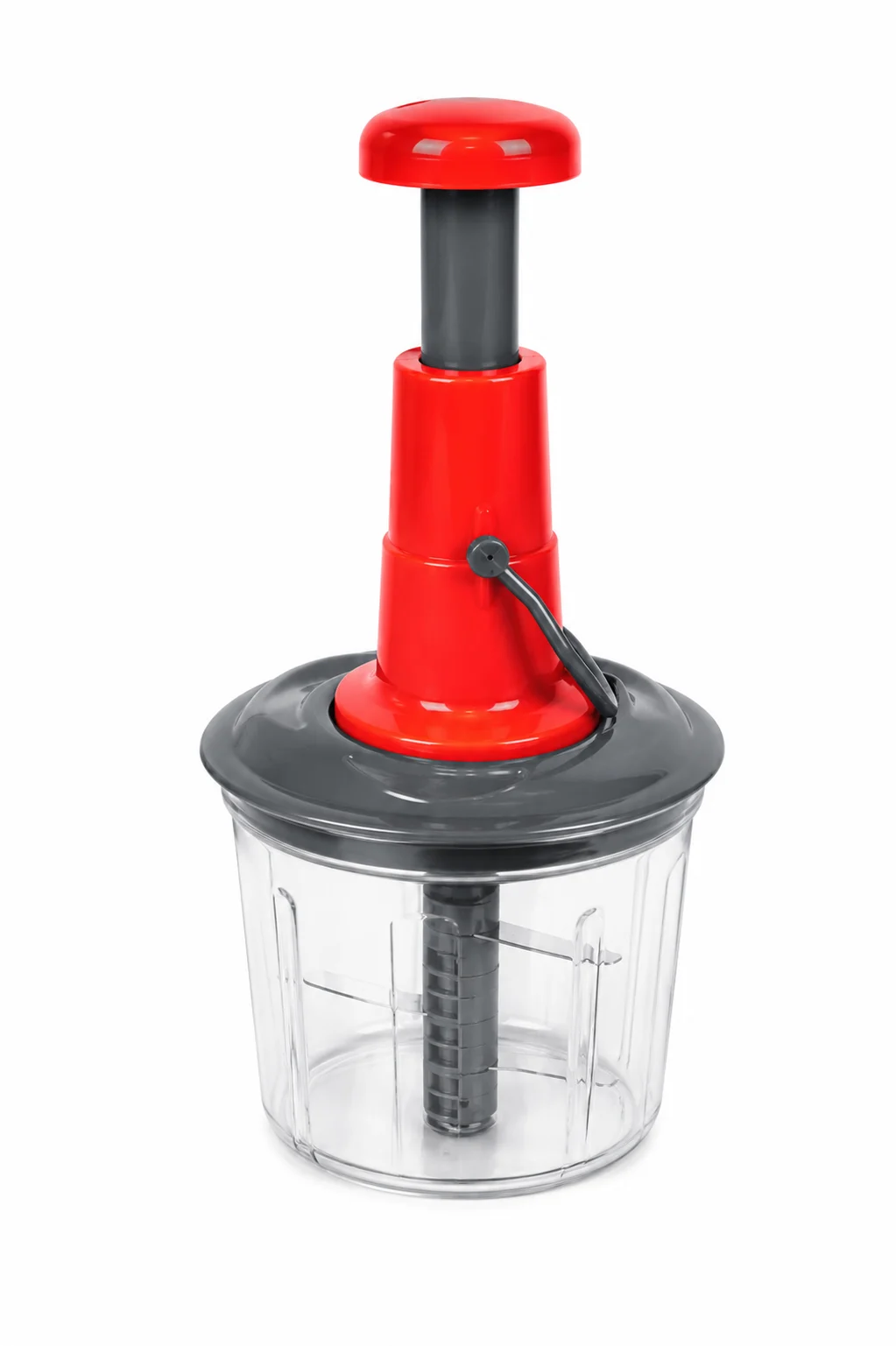 Hand Press Vegetable Chopper 1100ml, Manual Push Chopper with 6 Blades – SFYKART view 4
