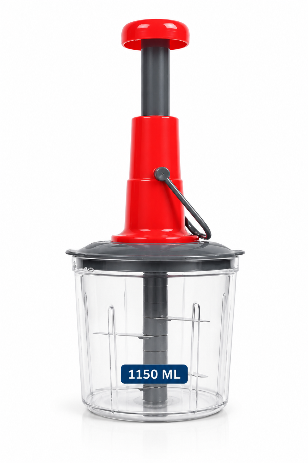 SFYKART 1100ML Push Chopper Vegetable Cutter with 6 Stainless Steel Blades