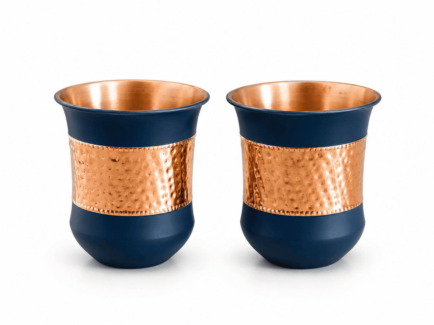 SfyKart Premium Copper Bottle Set 1000ml with 2 Copper Glasses | 99% Copper | Leak Proof | Gift Set | Ayurvedic Water Bottle view 4