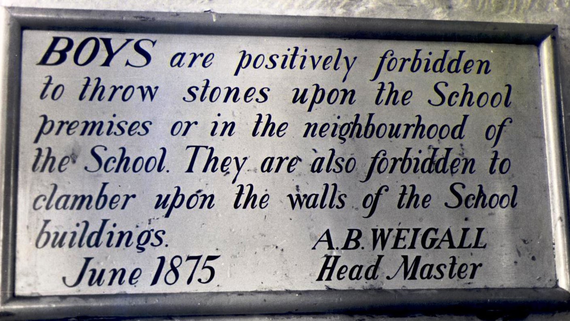 A.B. Weigall: Don't Throw Stones cartoon