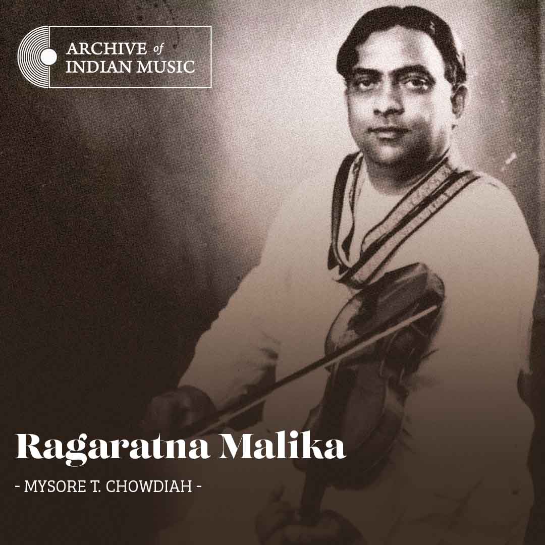 Ragaratna Malika - Mysore T Chowdiah - AIM