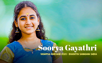 Bhajans by Soorya Gayathri - Vasantha Panchami 2020 - Bharatiya Samagana Sabha