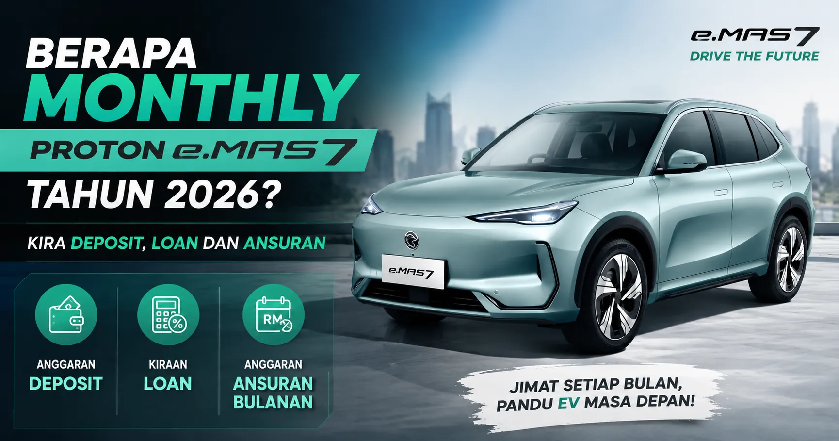 Berapa Monthly Proton e.MAS 7 Tahun 2026? Kira Deposit, Loan dan Ansuran