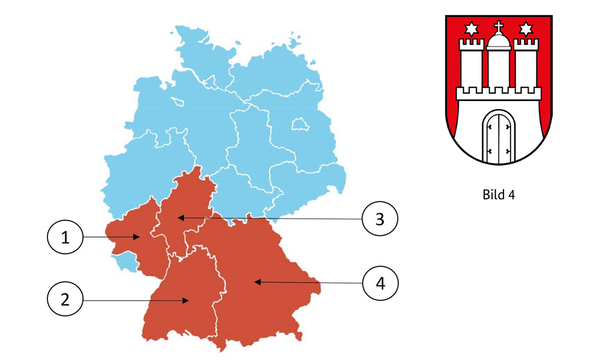 Abbildung zur Frage 8: Welches Bundesland ist Baden-Württemberg?