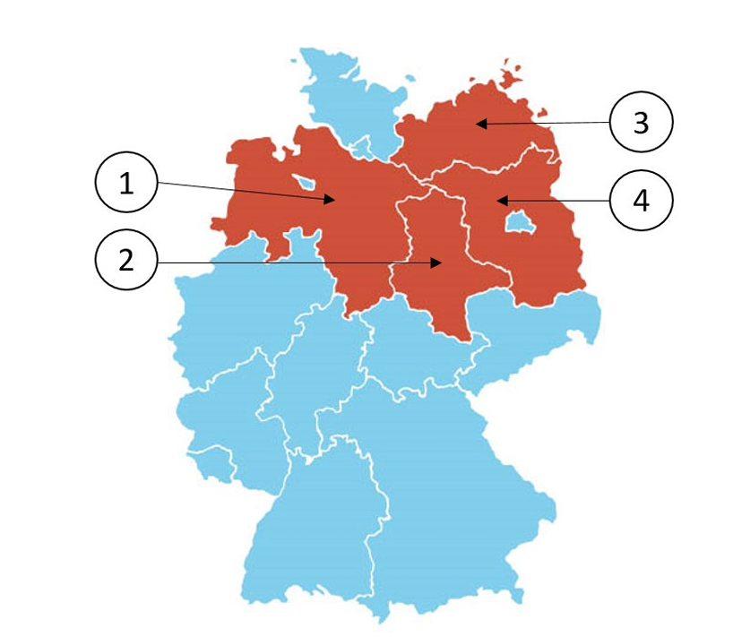 Abbildung zur Frage 8: Welches Bundesland ist Brandenburg?
