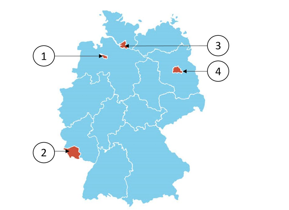 Abbildung zur Frage 8: Welches Bundesland ist Saarland?