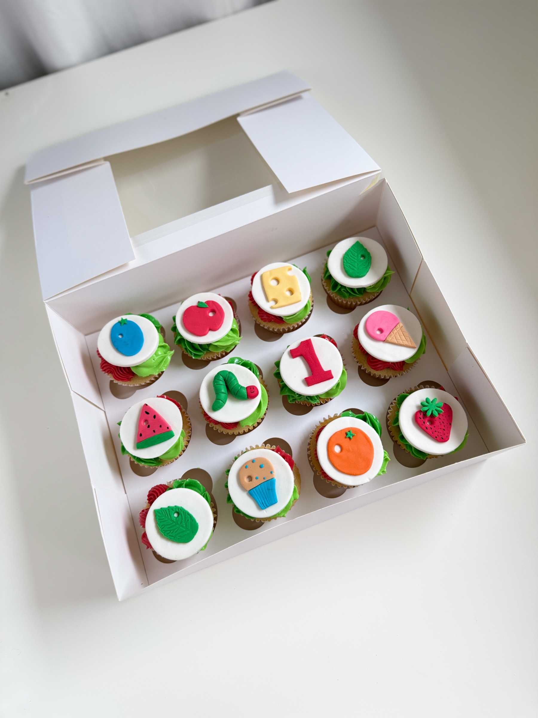 Hungry Caterpillar Cupcakes