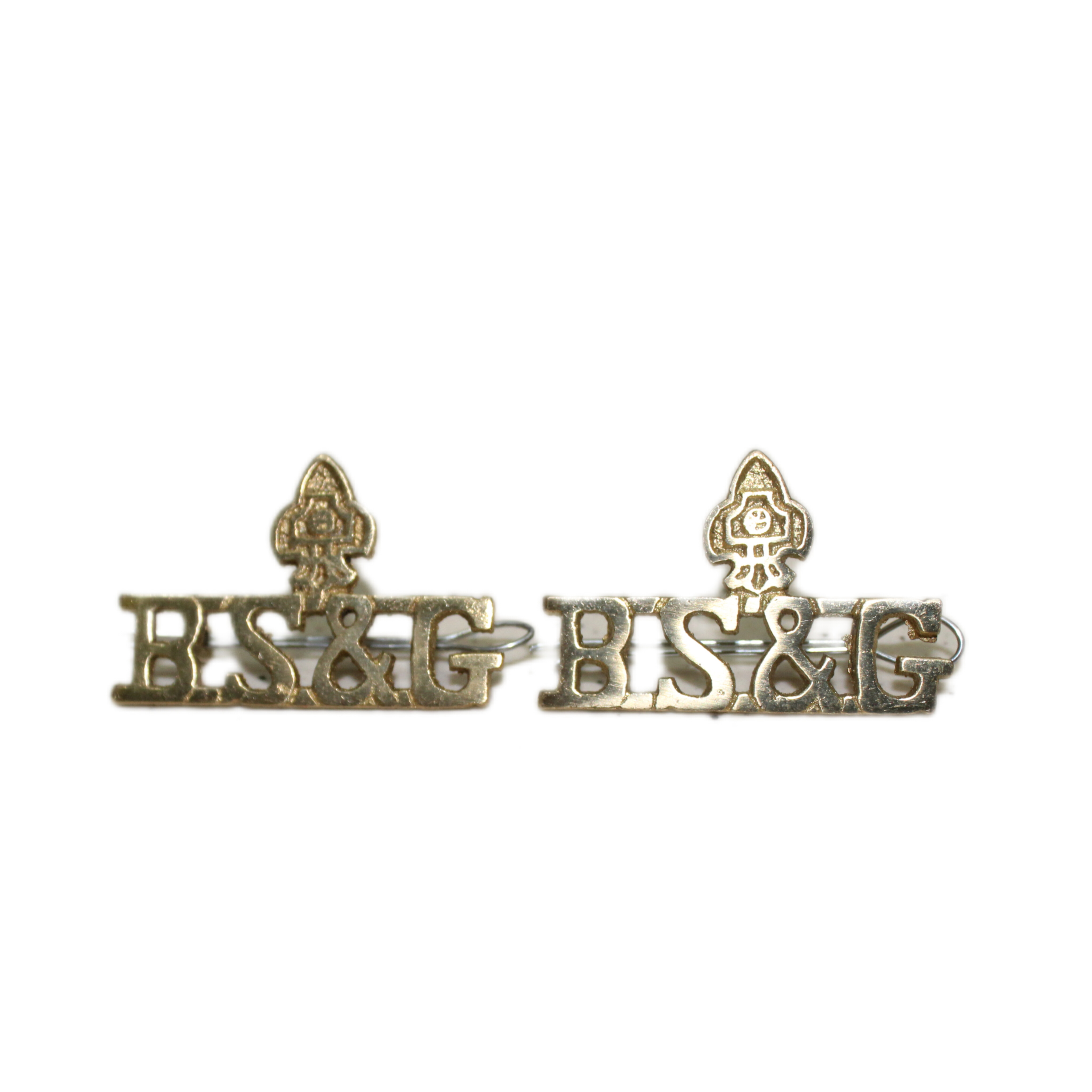 Bharat Scout & Guide Brass Shoulder Badge 