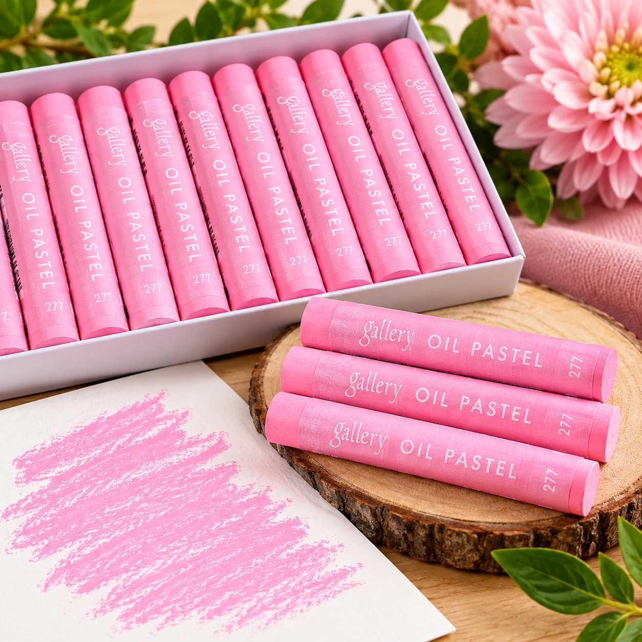 Light Pink Crayons – Gallery Oil Pastel Grade-277