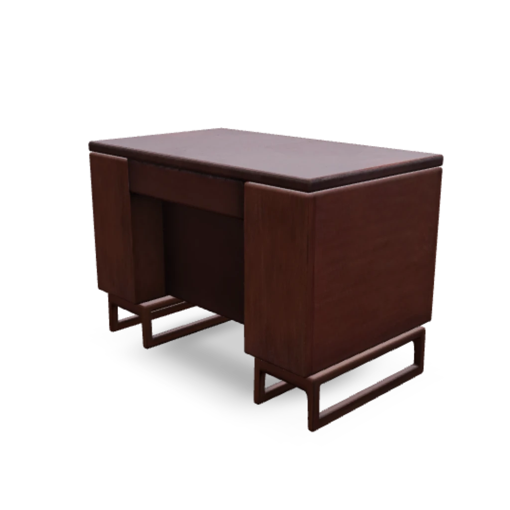Desk Walnut Drawers Three