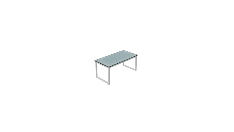 Desk Glass Three Quarter