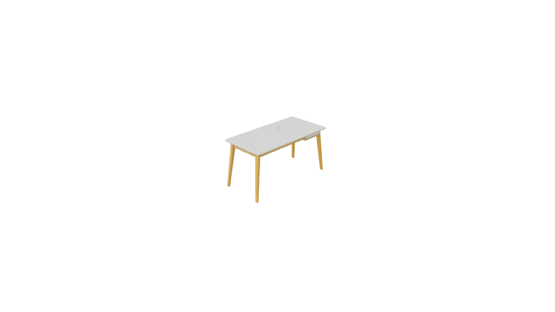 Desk White Oak Three