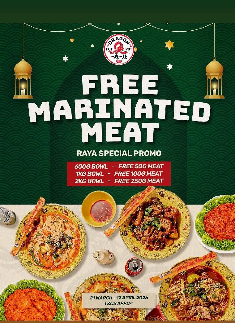 Free signature marinated meat based on bowl weight (21 Mar–12 Apr 2026)