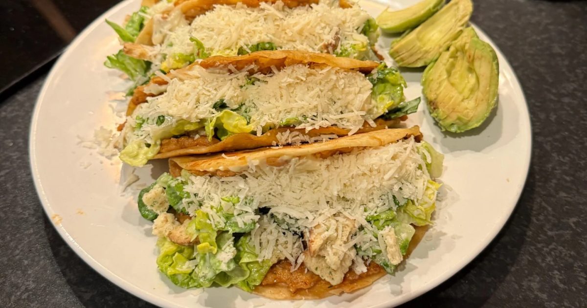 Ceasar chicken taco’s 🌮