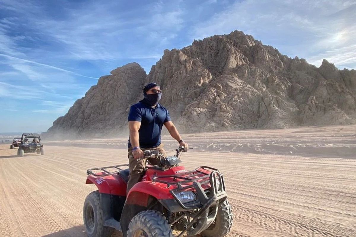Desert Quad Bike Safari with Camel Ride, Dinner & Bedouin Show Hurghada