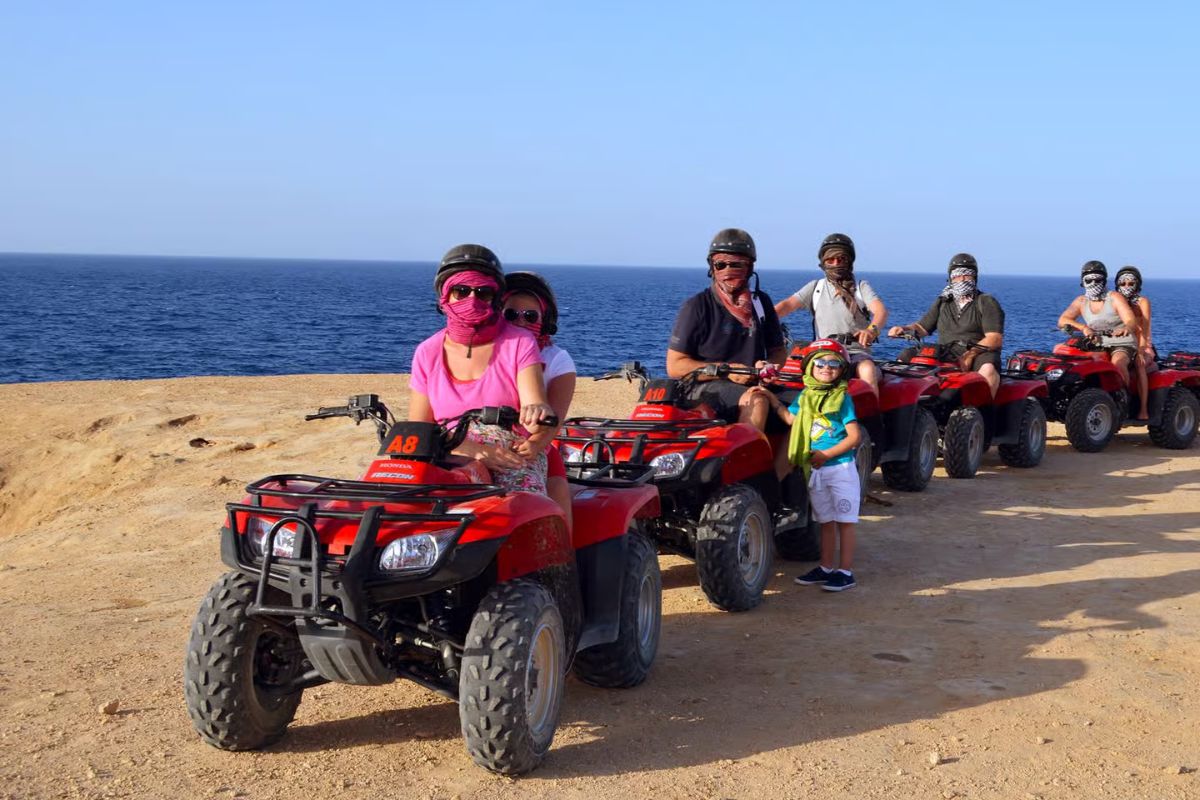 Sunset Desert Quad Bike Safari with Camel Ride & Bedouin Camp Hurghada