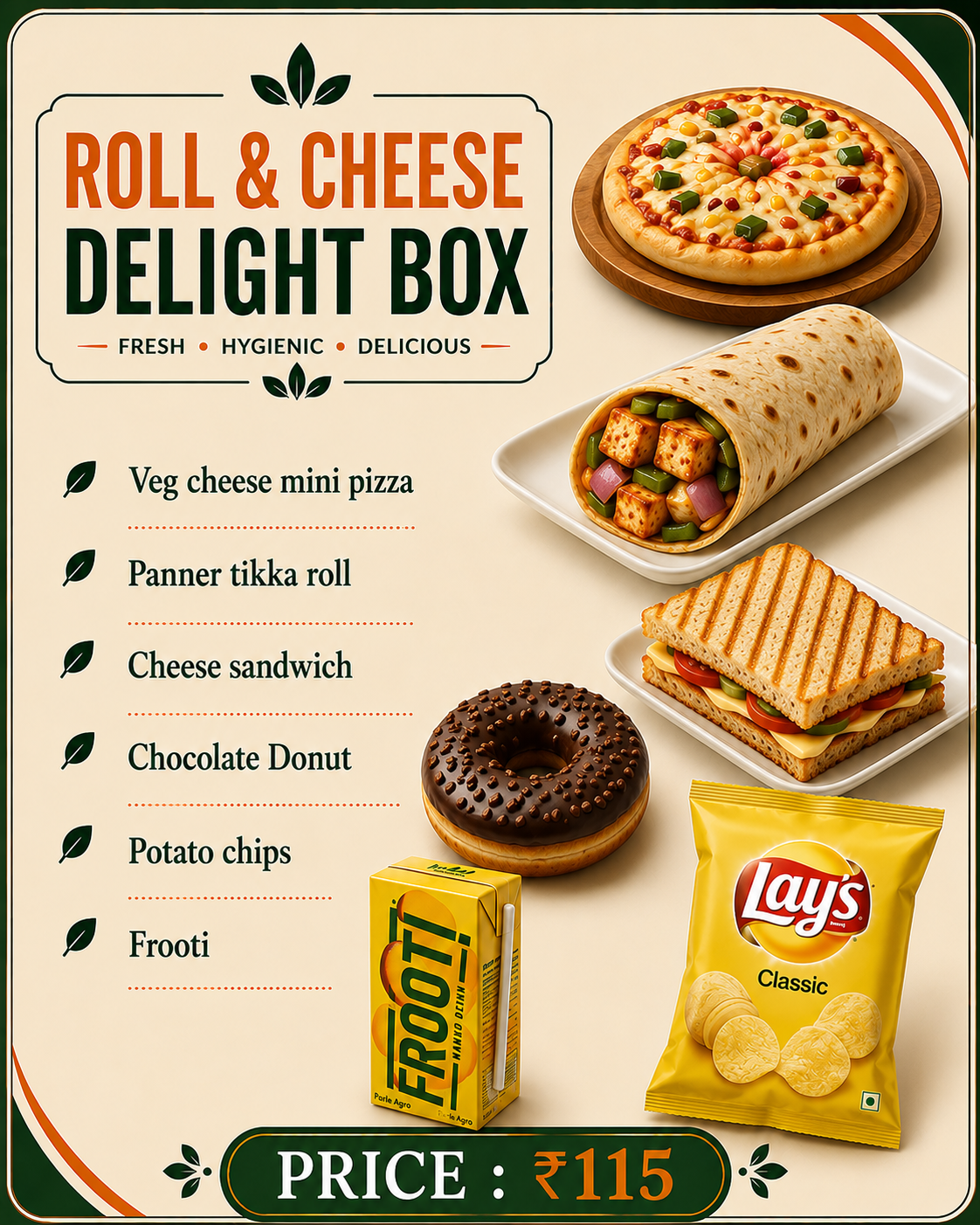 Roll & Cheese Delight Box