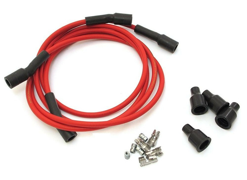 DYNA TÄNDKABEL SET 7MM KOPPAR RÖD — bild 3