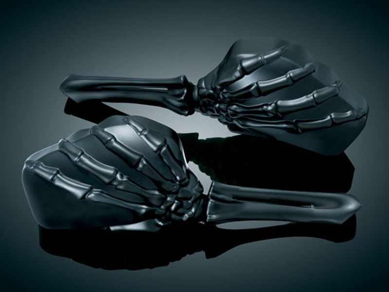 Skeleton Hand Mirrors Blk Head