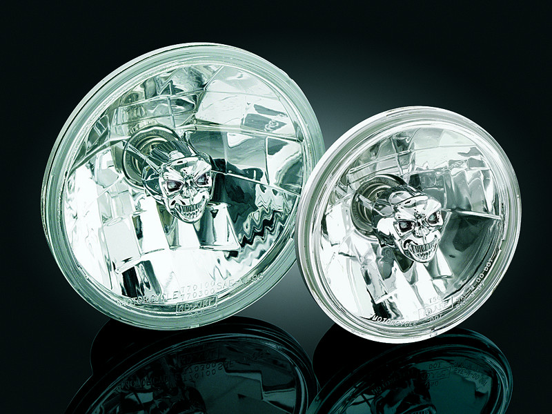 Headlight, 5 3/4 Skull "