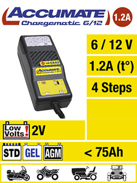 Accumate Batteriladdare 6/12 V 1,2A, bild 6