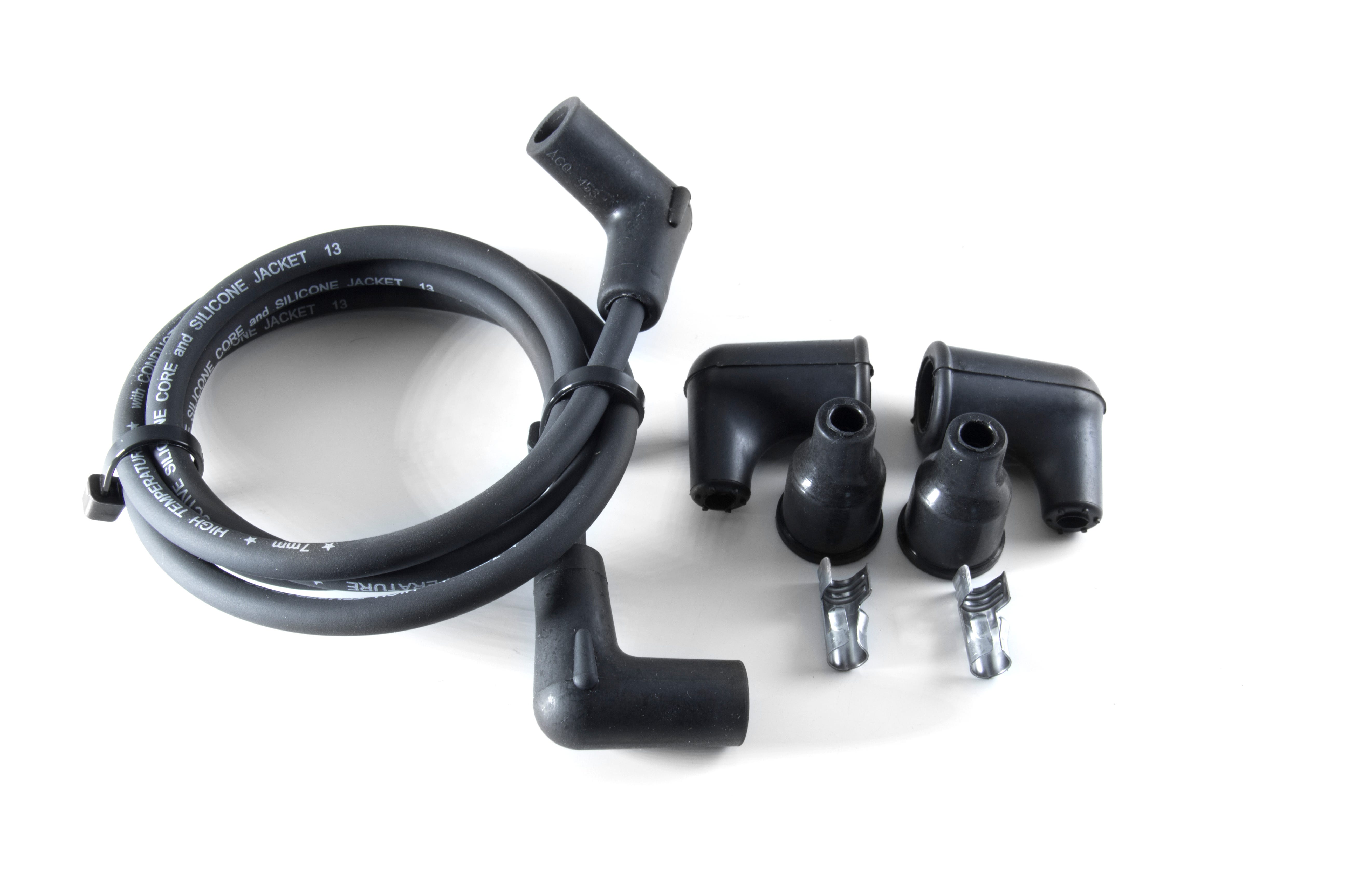 DYNA TÄNDKABEL SET 8MM SVART HD