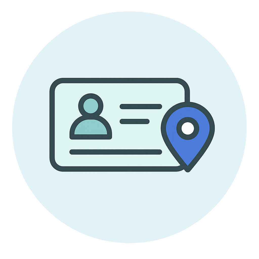 Enter your details icon