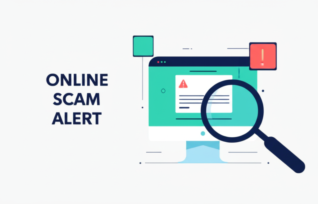 Blog post image for common-online-scams: online scam alert