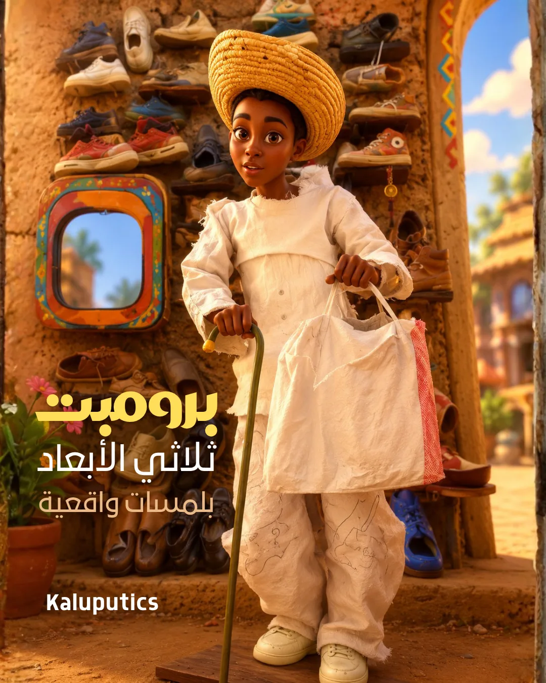 برومبت ثلاثي الأبعاد بلمسات واقعية