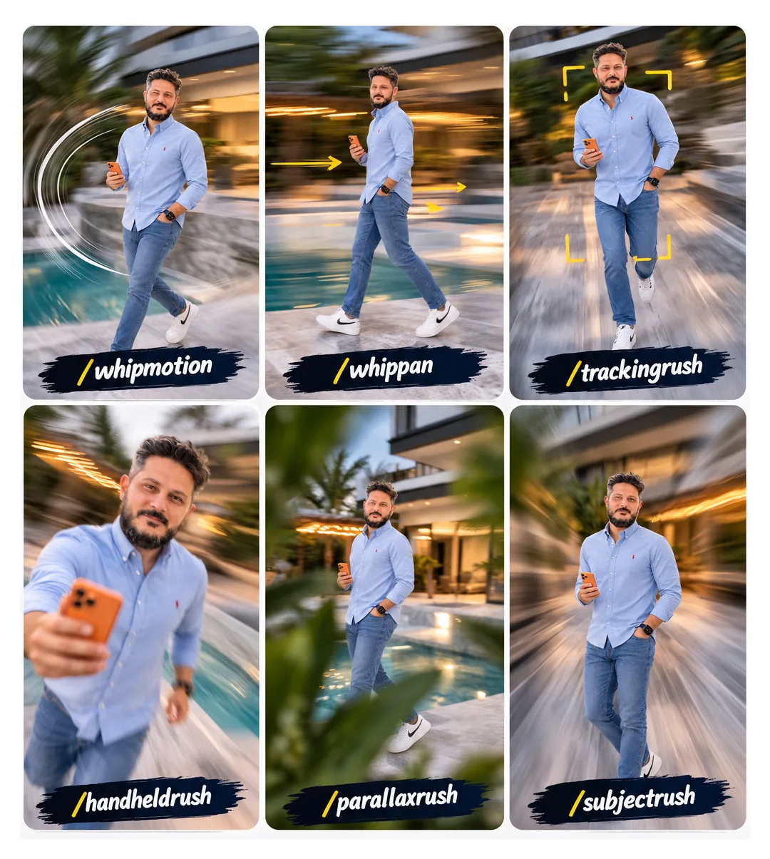 أوامر التصوير والحركة في chatgpt
