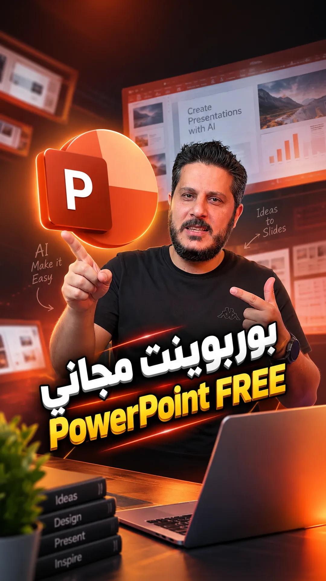 موقع مجاني لإنشاء بريزنتيشن باوربوينت بالذكاء الاصطناعي
Free AI PowerPoint