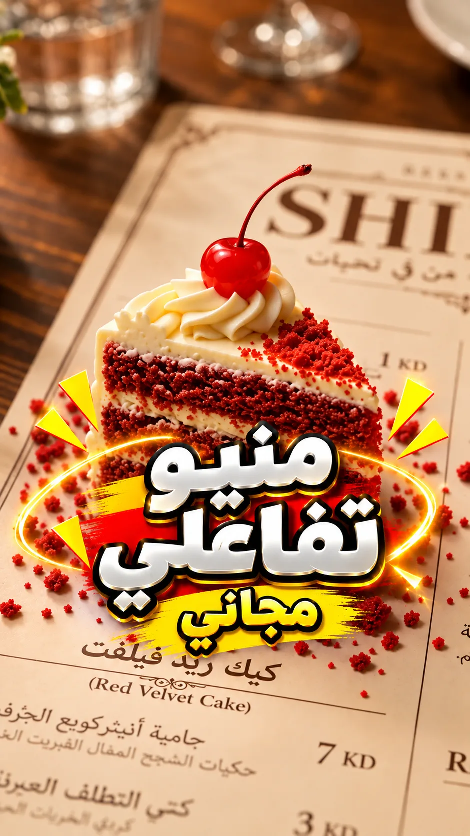 منيو تفاعلي - Interactive Menu