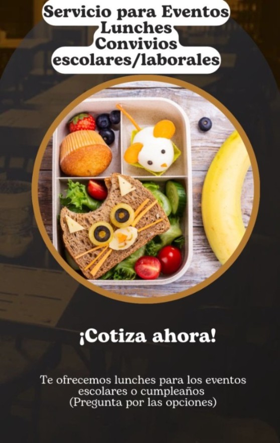 Lunches para convivios escolares/laborales