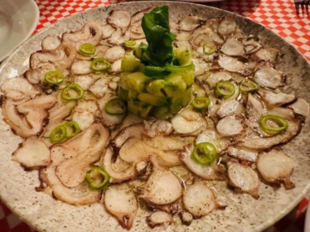 Carpaccio de pulpo