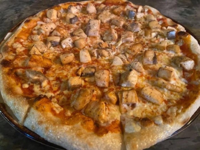 Pizza de salmón