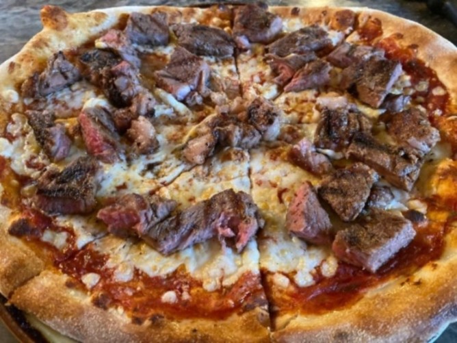 Pizza de rib eye