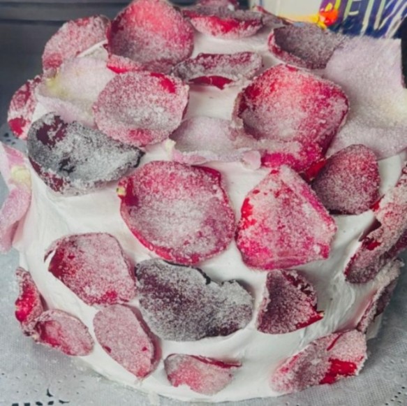 Pastel de pétalo