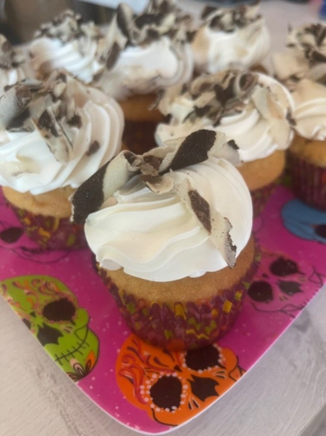 Cupcake relleno de fresa