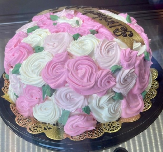 Pastel de rosas