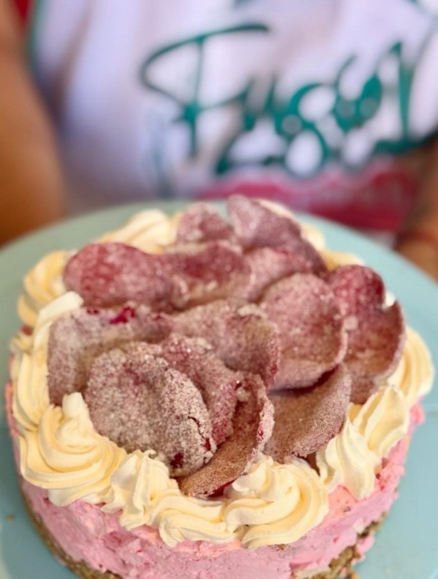 Mousse de pétalo de rosas