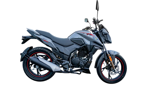 Moto Shineray JEF 150s na cor Cinza