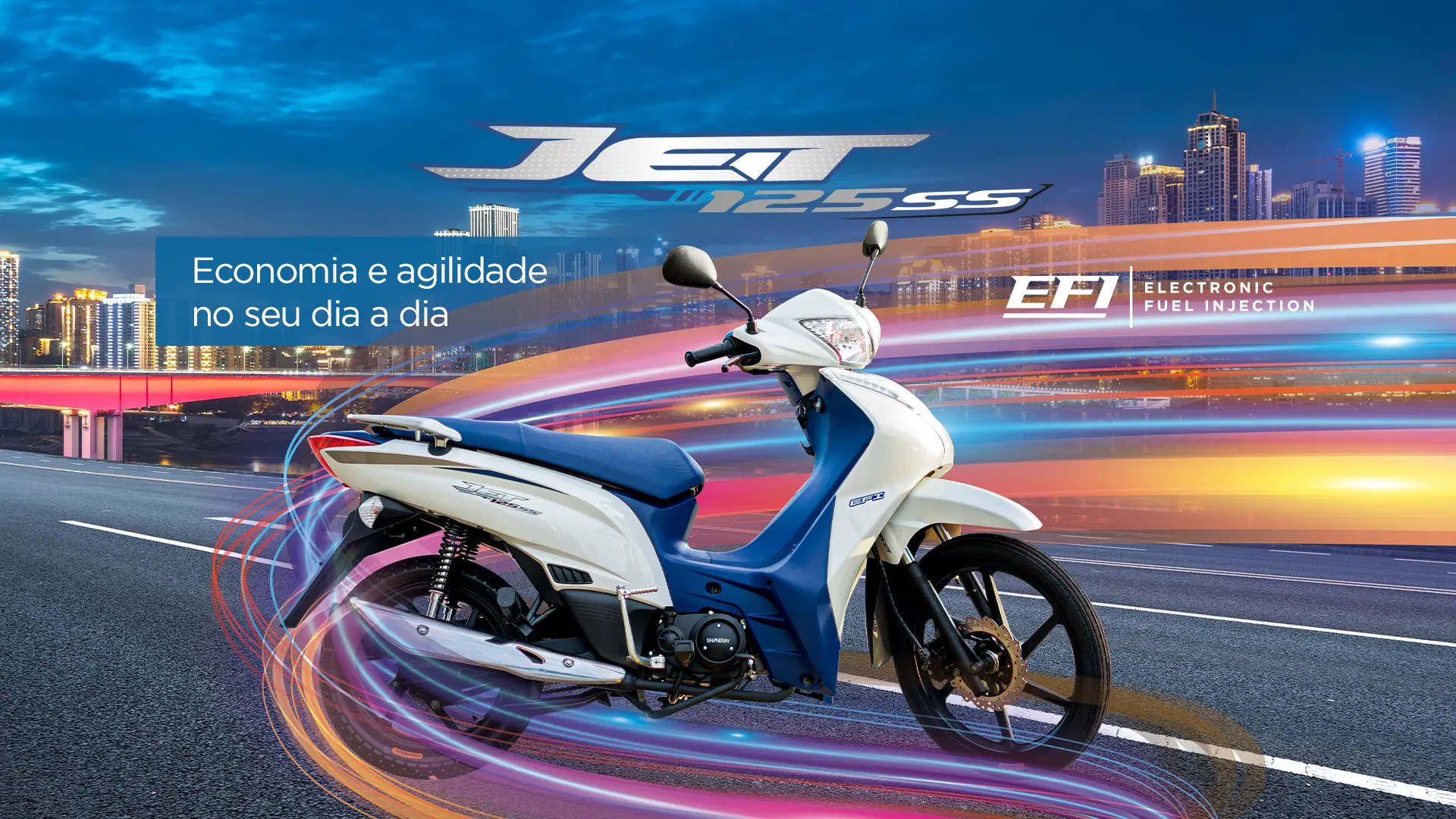 Banner com scooter Shineray Jet 125