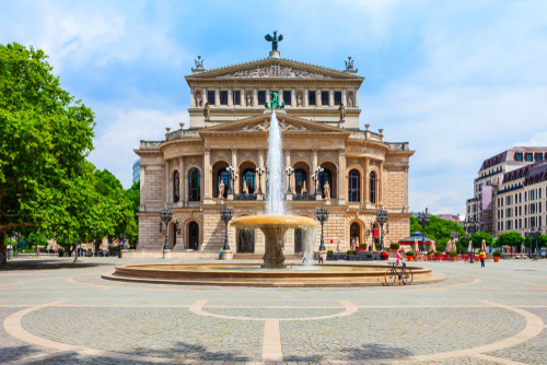 One minute you’re overlooking a bustling business district and the next you’re on cobble-stone streets, feeling as though you’ve stepped back in time. Venture to the charming Sachsenhausen district, and admire the city’s landmarks. 